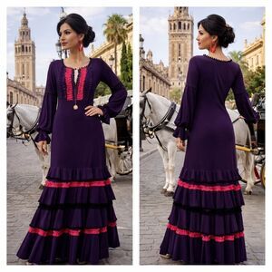 Lunares Flamenco Ruffled Dress